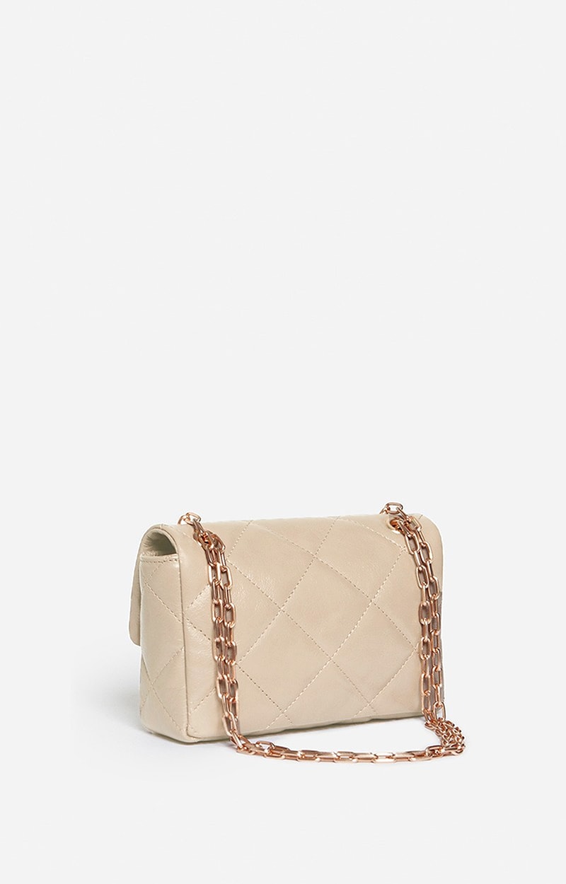 MEDIUM LEATHER SAND MOON BAG