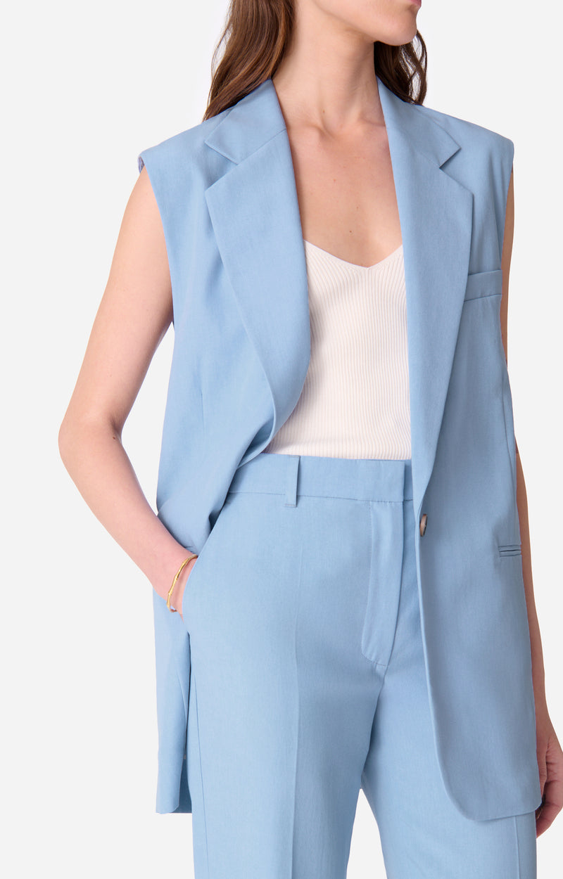 CHRISTEN BLEUET SLEEVELESS JACKET