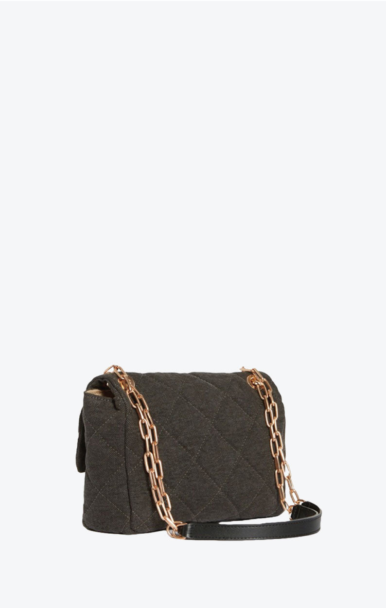 LARGE LINEN ELEPHANT MOON BAG