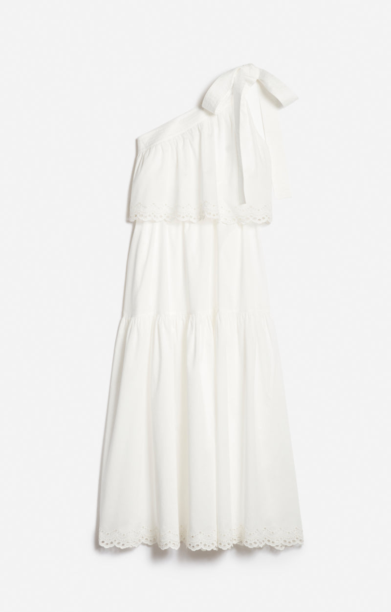 CORA ECRU LONG DRESS