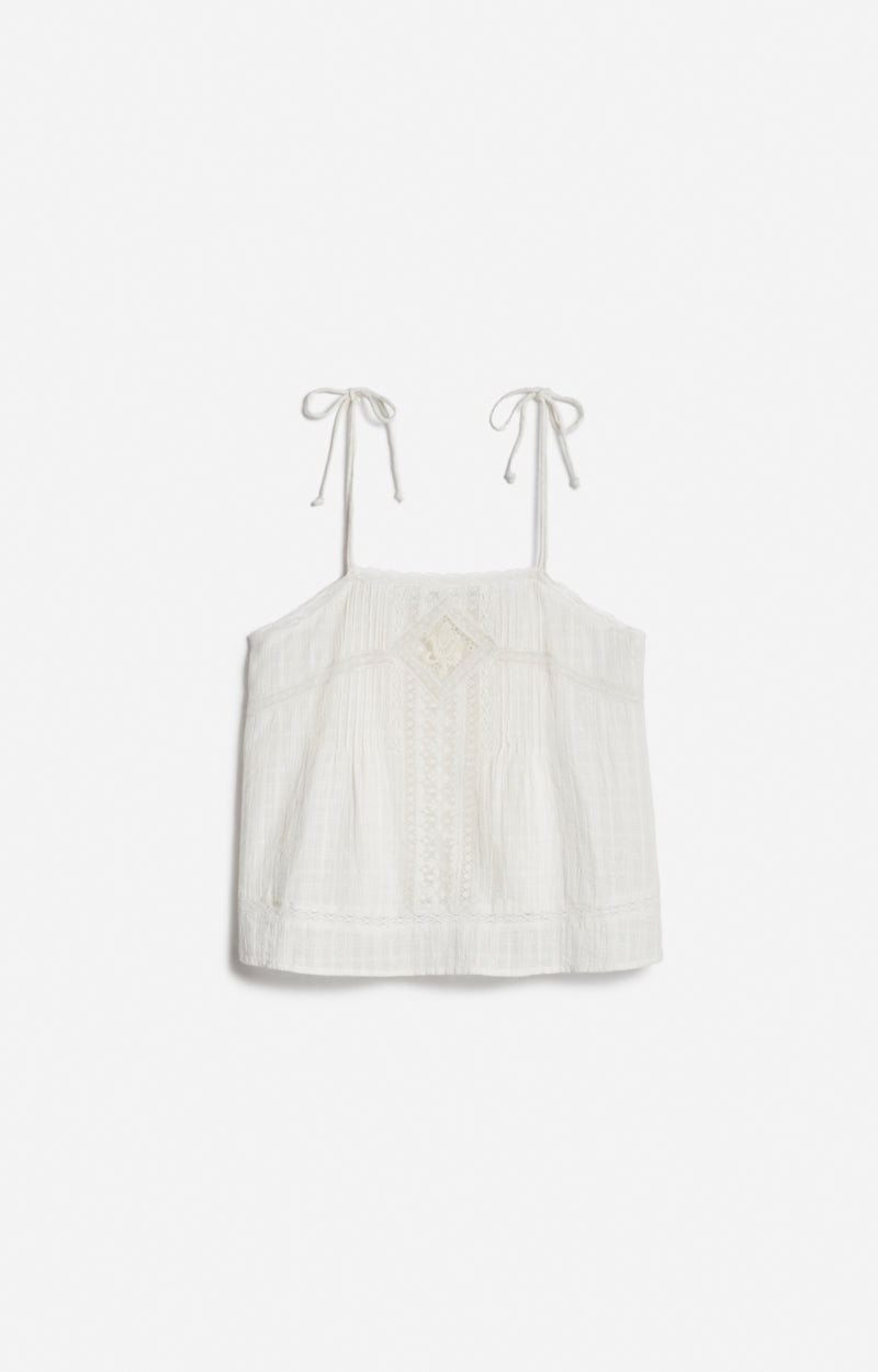 EVELY ECRU TOP