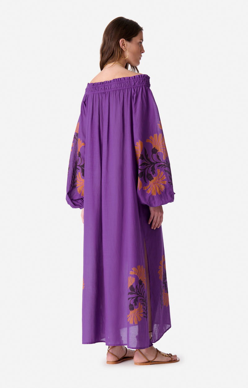 EMELDA PURPLE LONG DRESS
