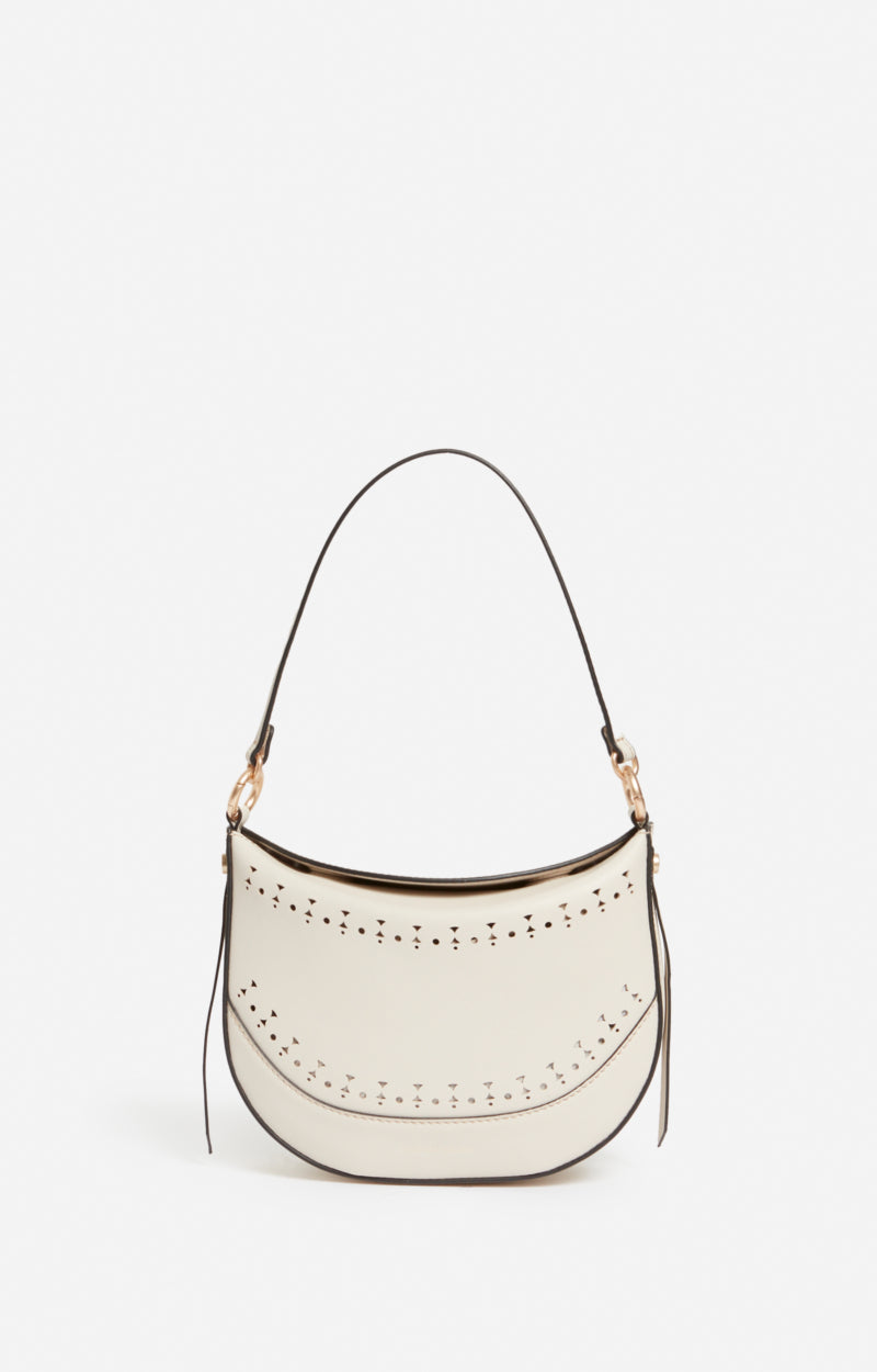 SMALL LEATHER IVORY DAILY BAG