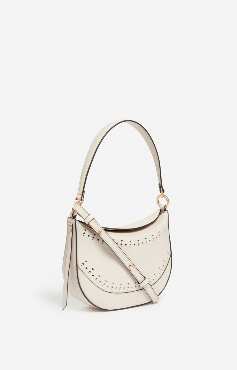 SMALL LEATHER IVORY DAILY BAG