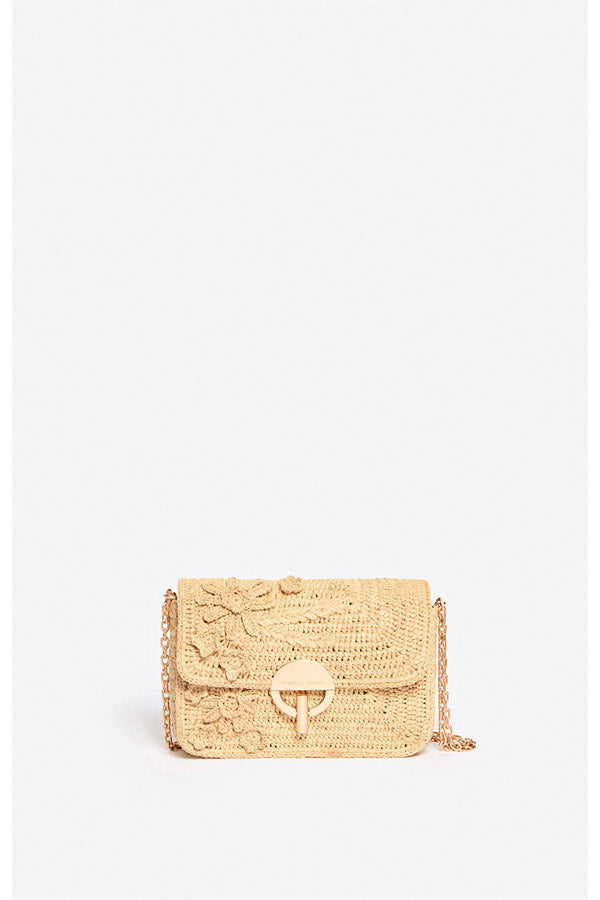 MEDIUM RAFFIA MOON BAG