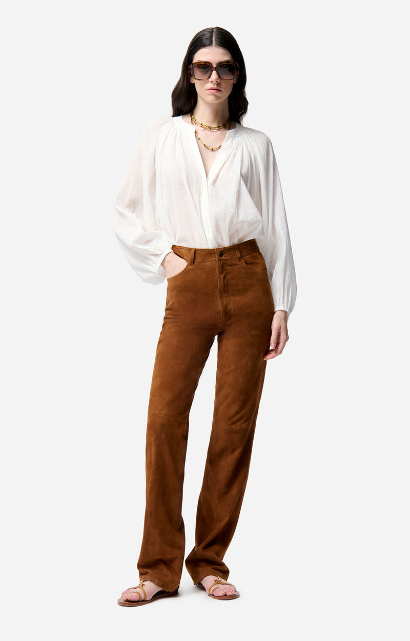 EDME WHITE BLOUSE