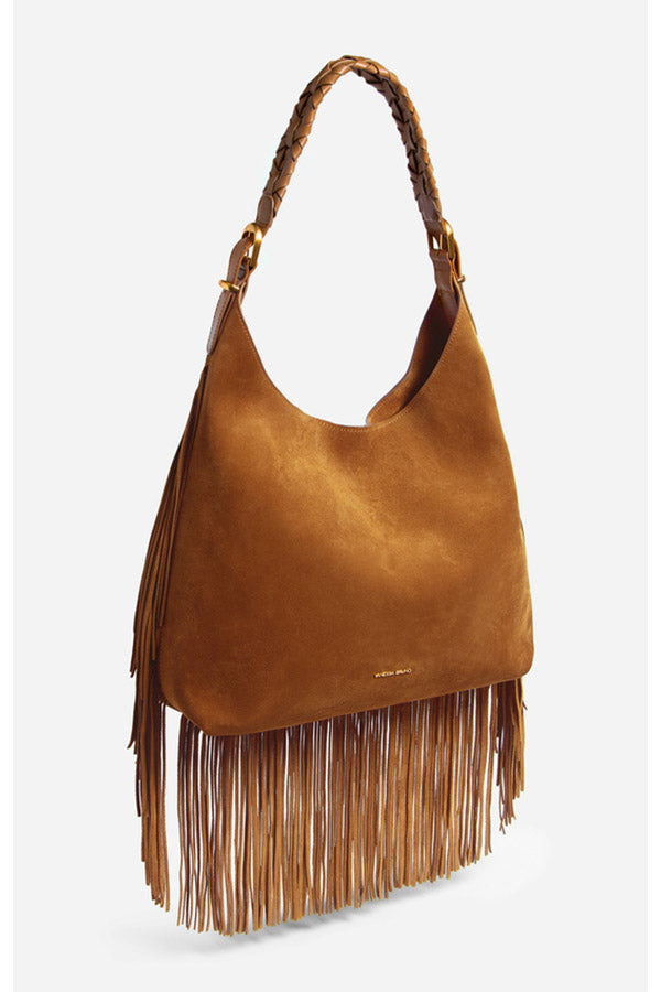 JESS HAZELNUT LARGE CALF LEATHER HOBO BAG