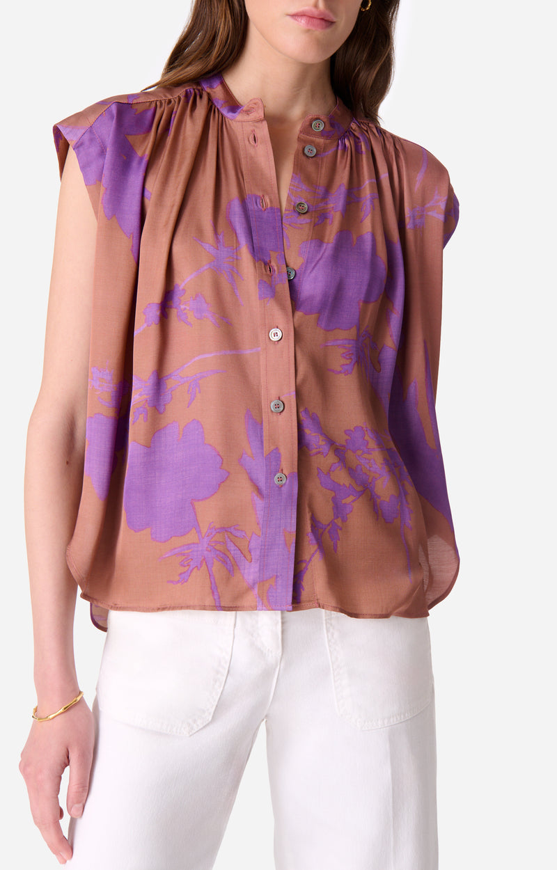 CLIO CARAMEL BLOUSE