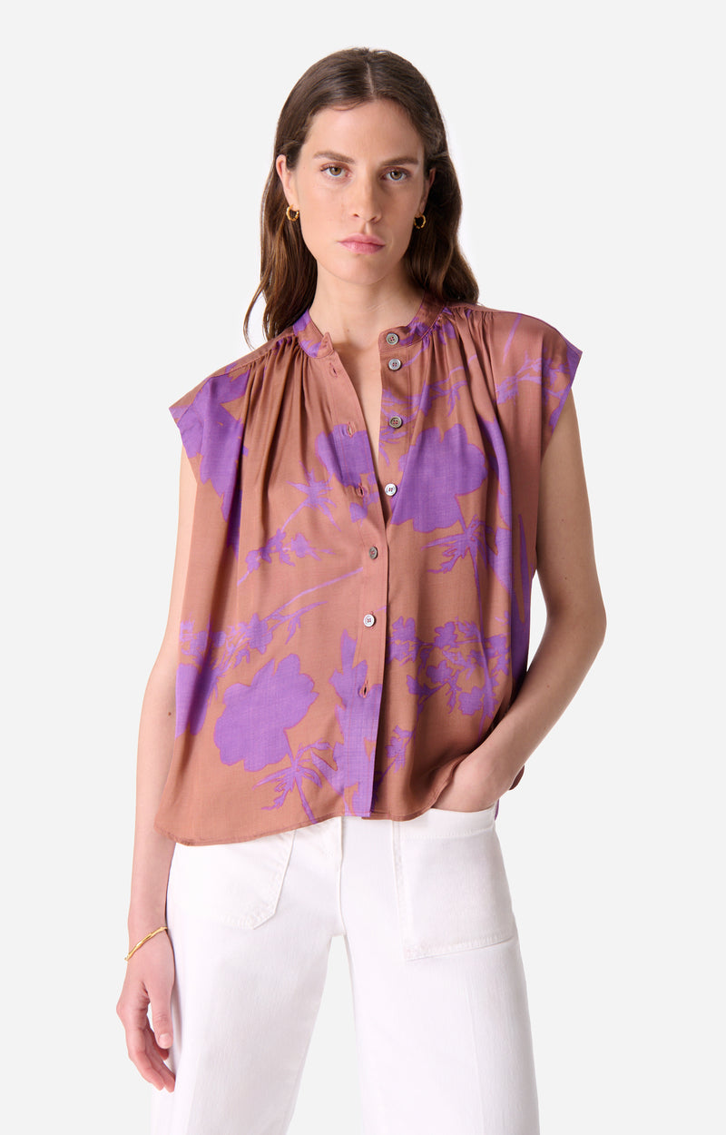 CLIO CARAMEL BLOUSE