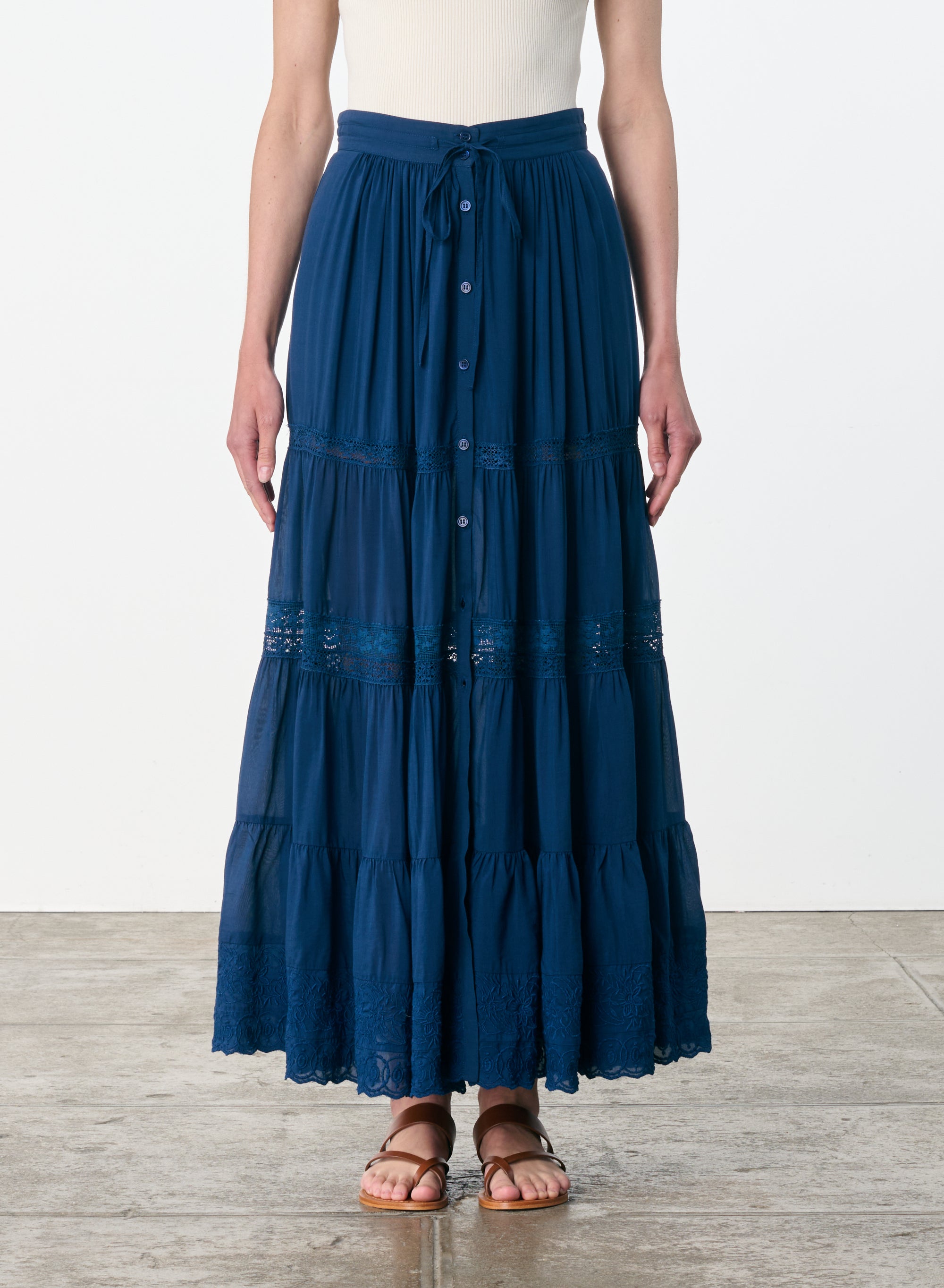 CARAVELLE INK MAXI SKIRT