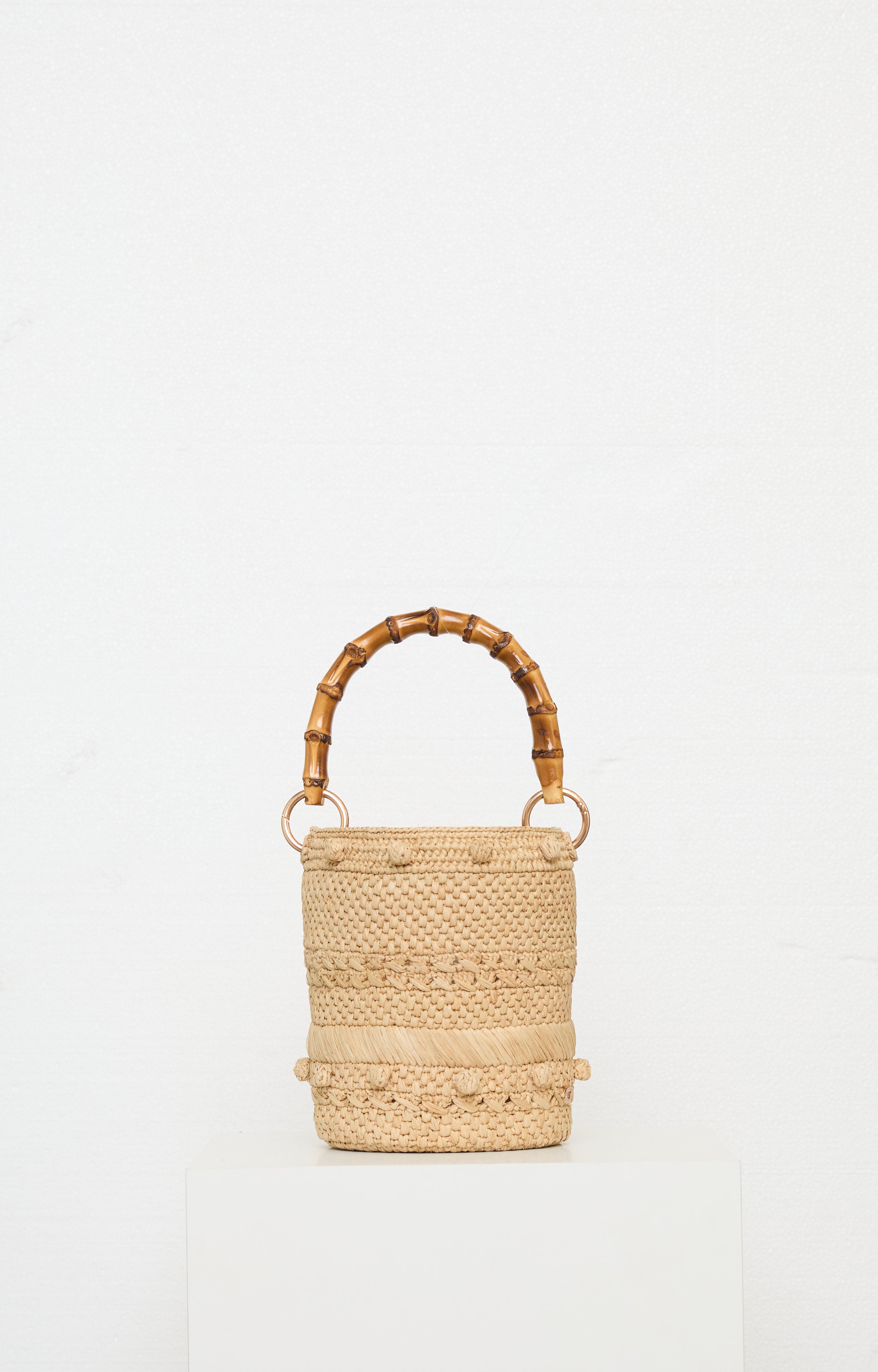 SMALL NATURAL BUCKET BAG