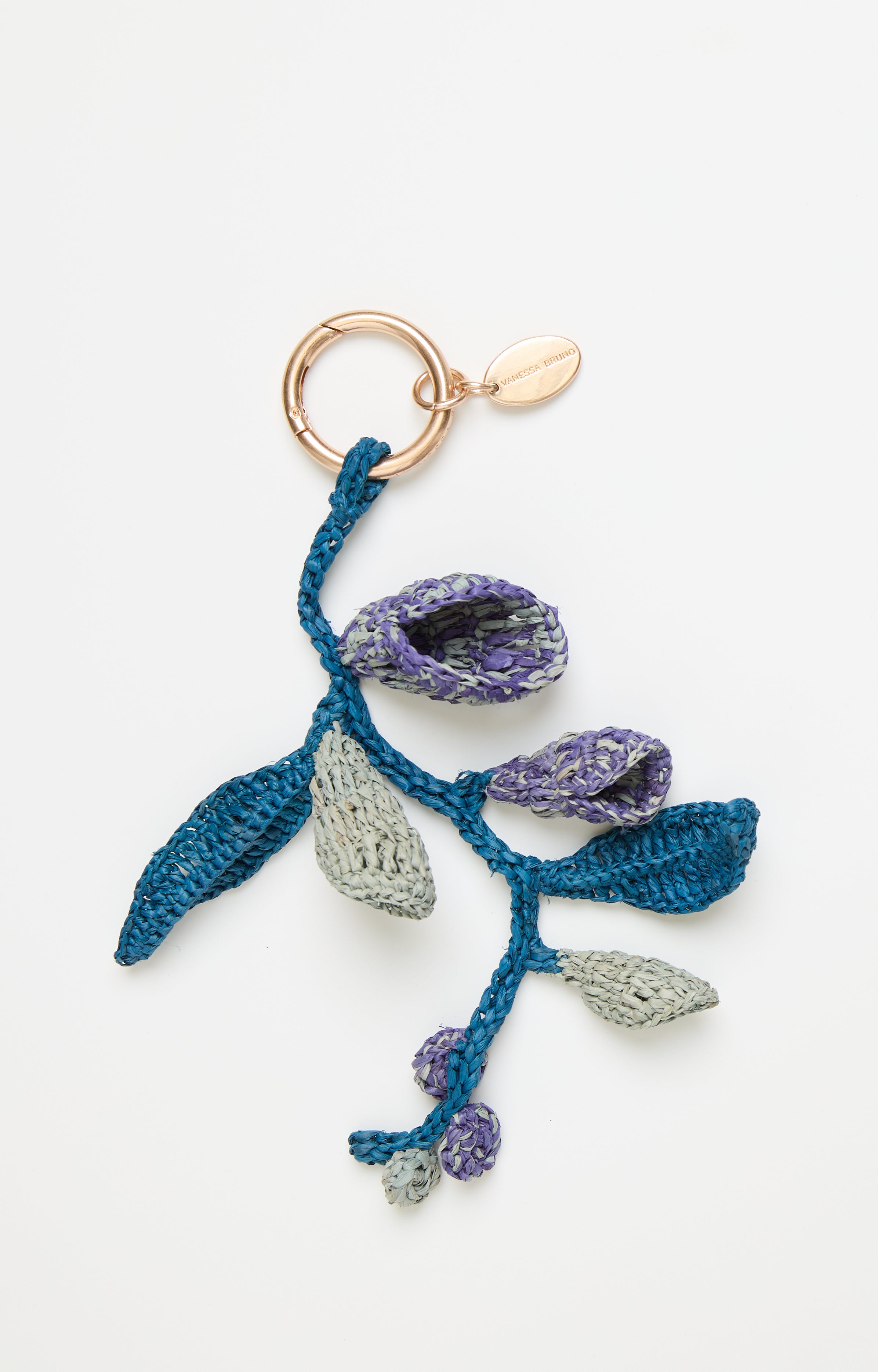 RAFFIA BLUE BELLFLOWER CHARMS