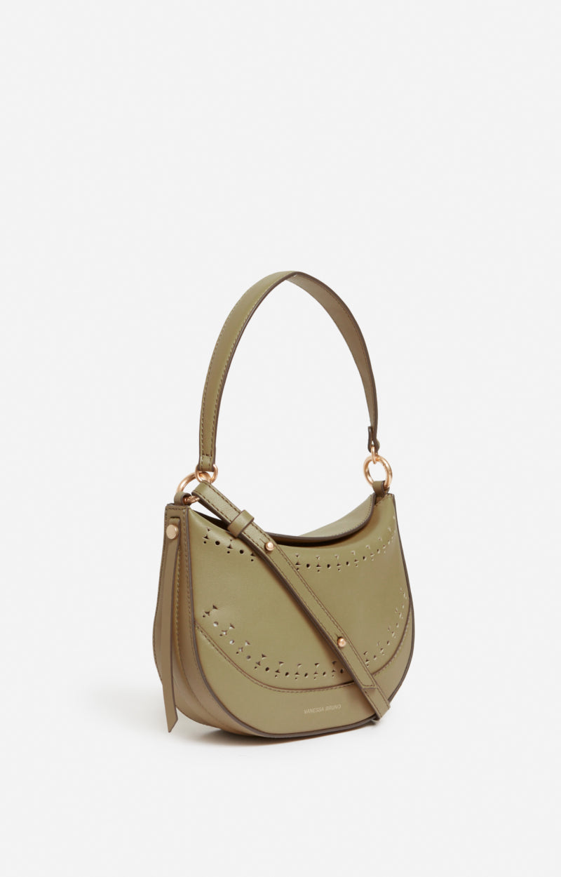 SMALL LEATHER OLIVE DAILY BAG