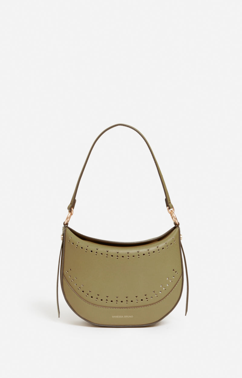 SMALL LEATHER OLIVE DAILY BAG