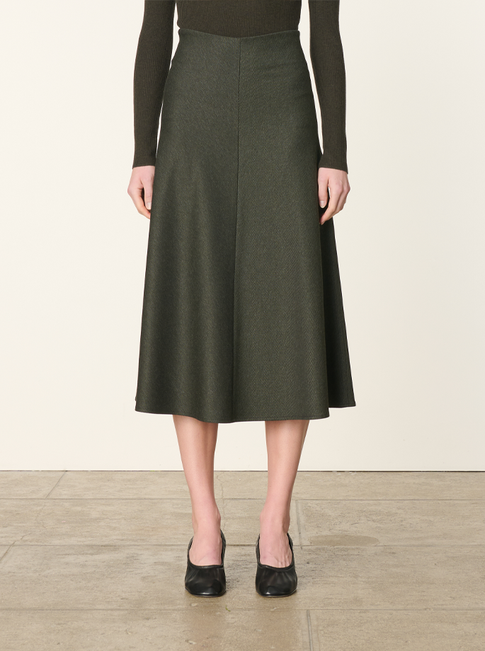 BOUSHRA KAKI SKIRT