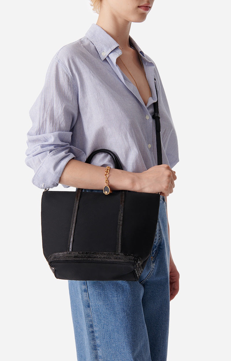 CANVAS S BLACK CABAS TOTE