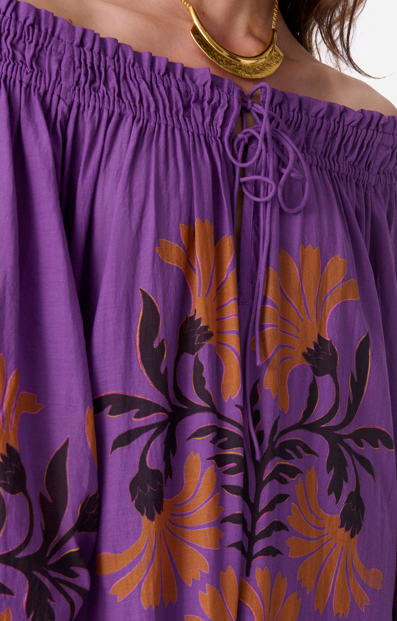 EMELDA PURPLE LONG DRESS