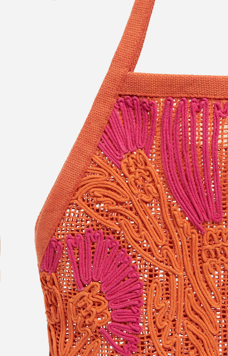 ORANGE MESH BAG