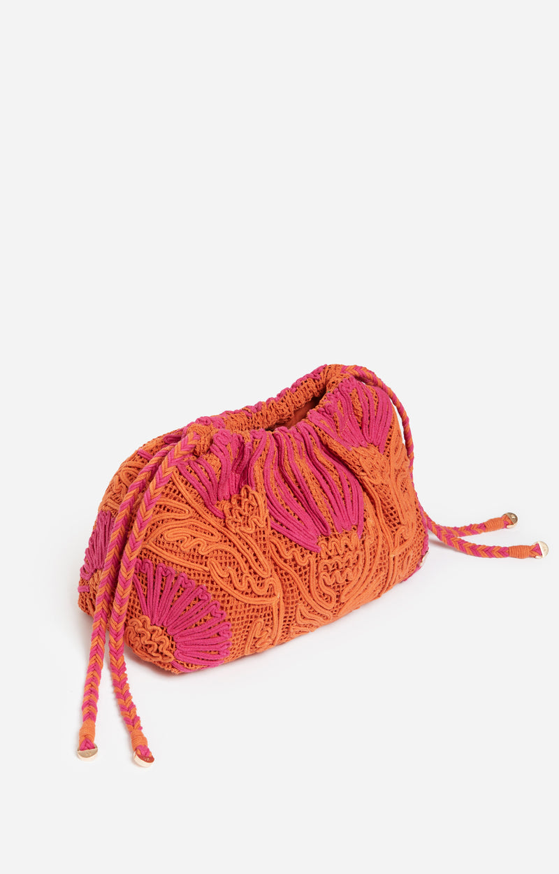 ORANGE CLUTCH BAG