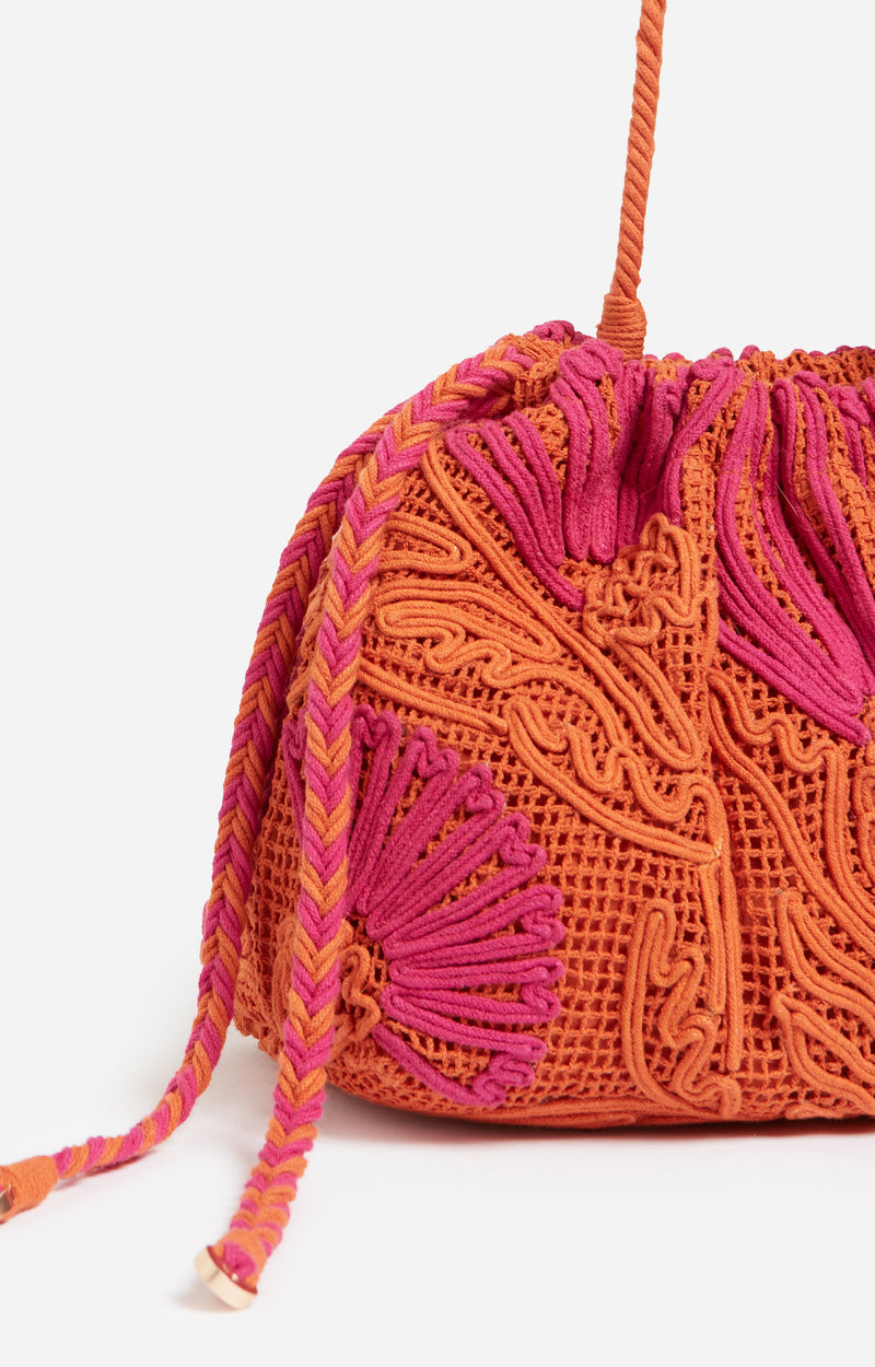 ORANGE CLUTCH BAG
