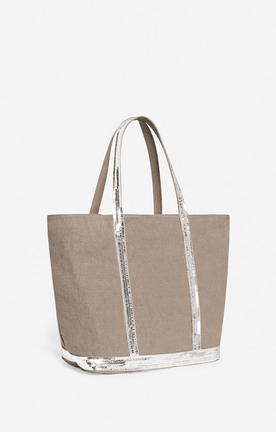 LINEN L LIMESTONE CABAS TOTE