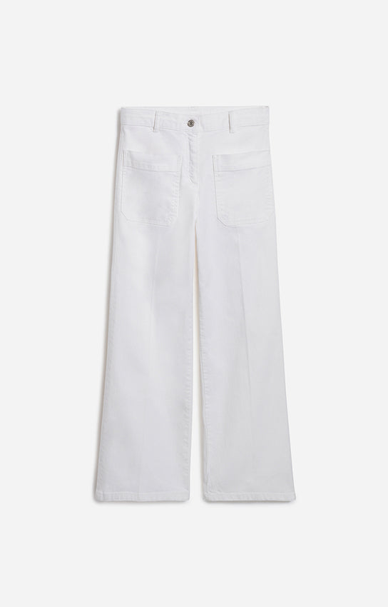 HELIAS WHITE CROPPED JEANS