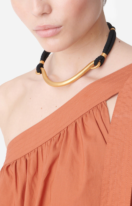 NEYLLA BRASS BLACK CORD TORQUE