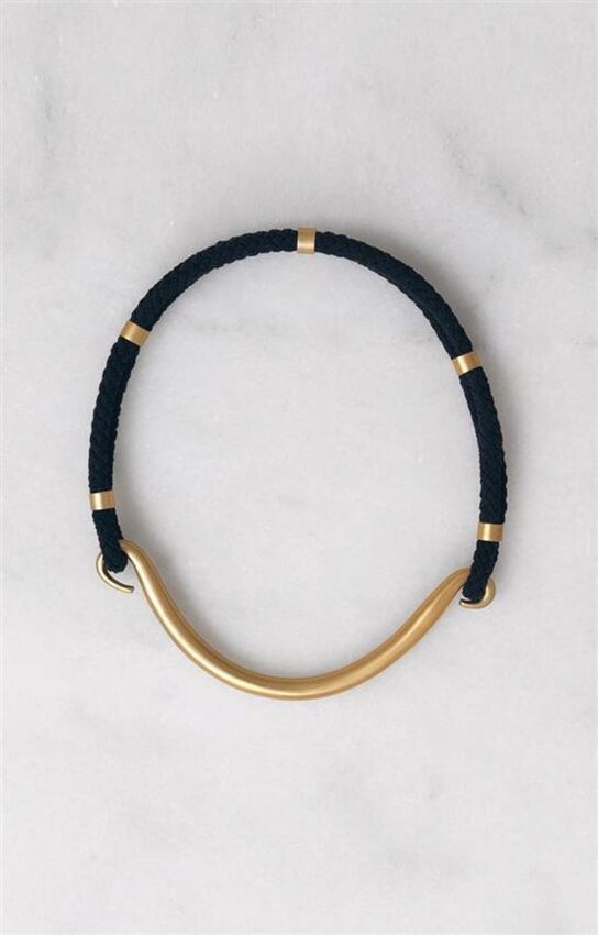 NEYLLA BRASS BLACK CORD TORQUE