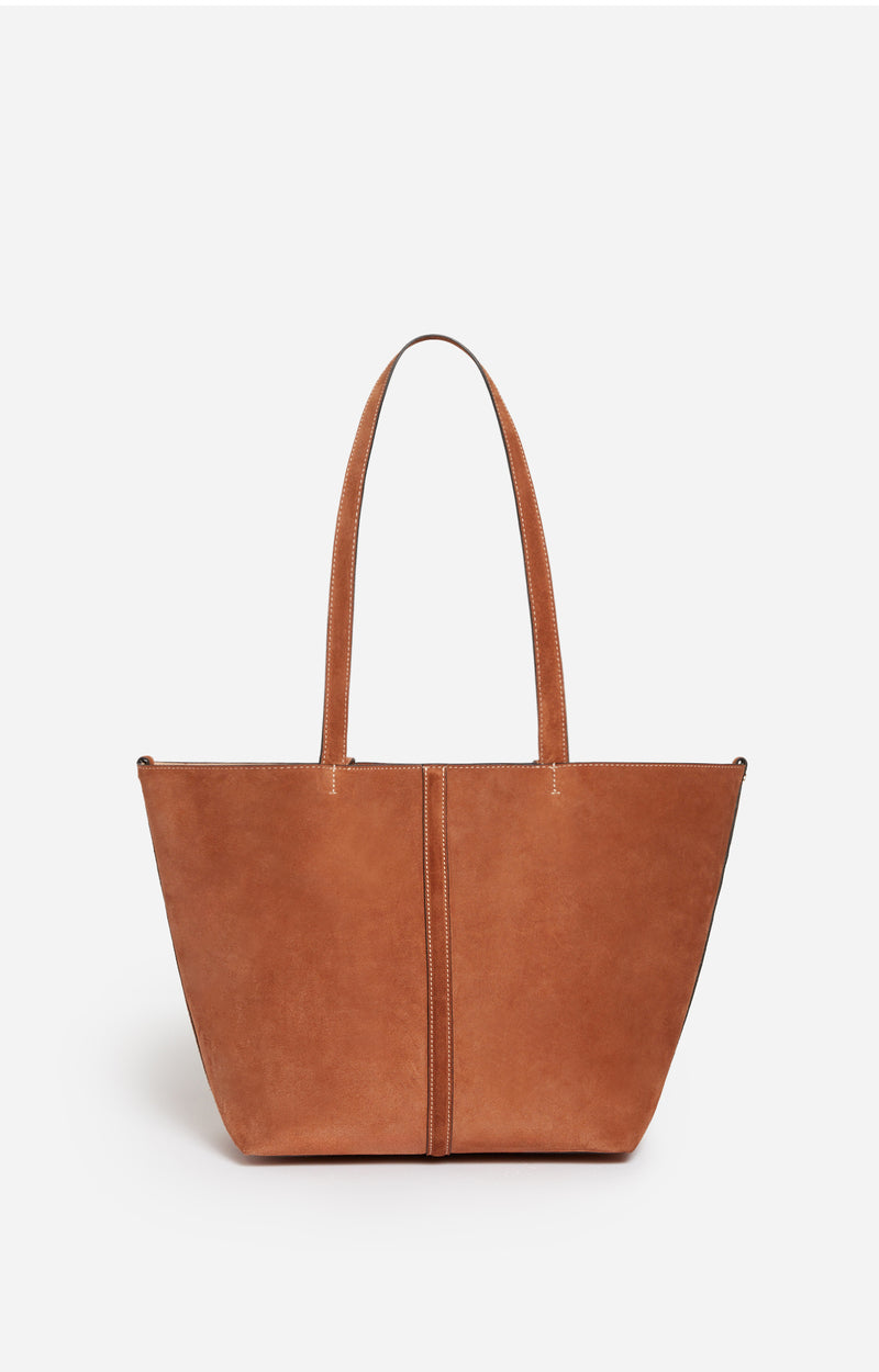 SMALL CALF LEATHER BISCUIT DAILY TOTE