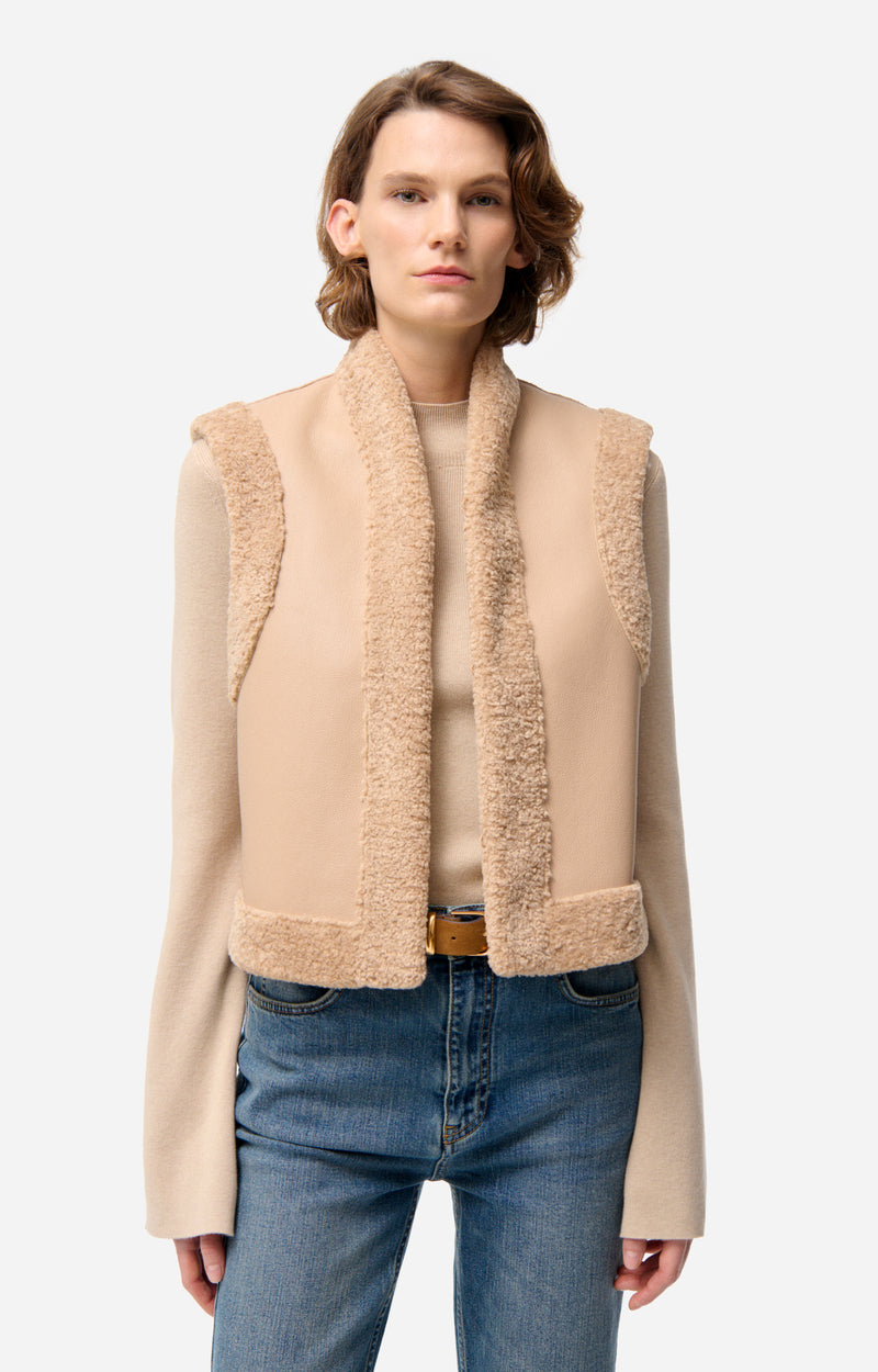 DAMAN BISCUIT BOUCLE VEST