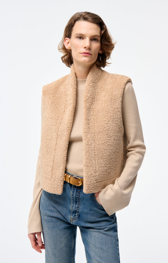 DAMAN BISCUIT BOUCLE VEST