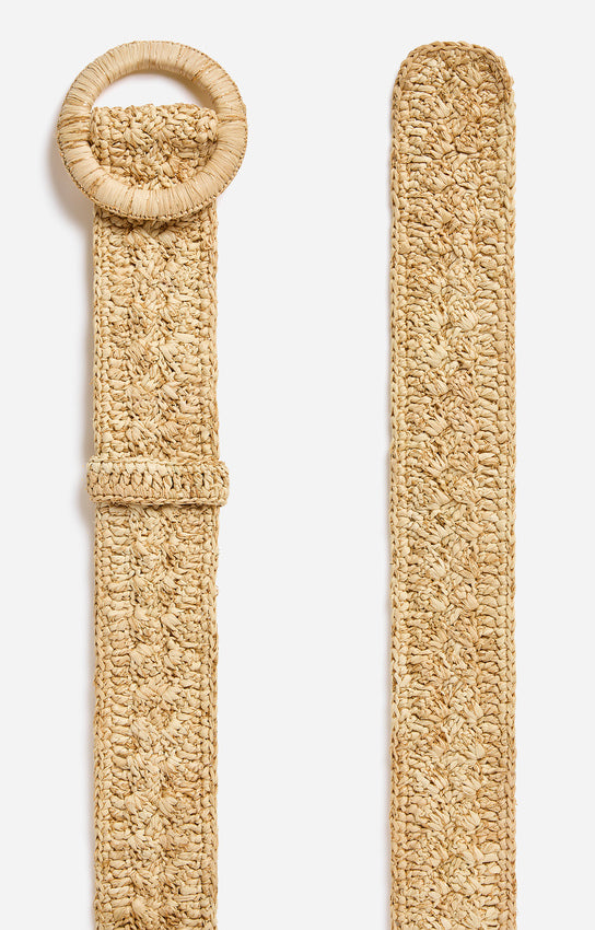 RAFFIA BELT 45MM