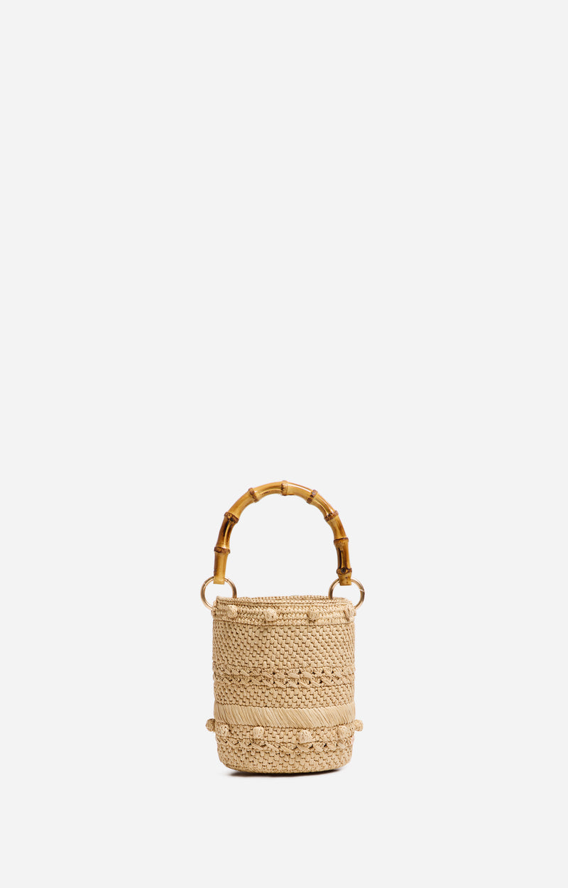 SMALL NATURAL BUCKET BAG
