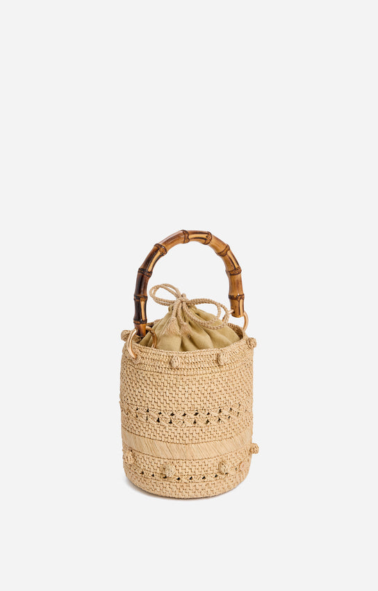SMALL NATURAL BUCKET BAG