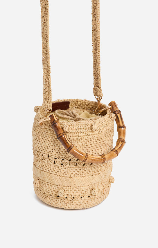 SMALL NATURAL BUCKET BAG