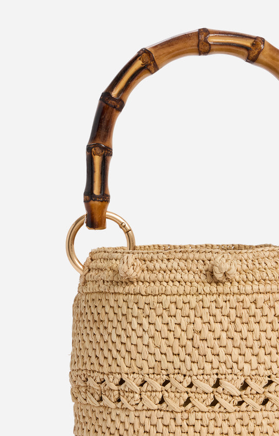 SMALL NATURAL BUCKET BAG