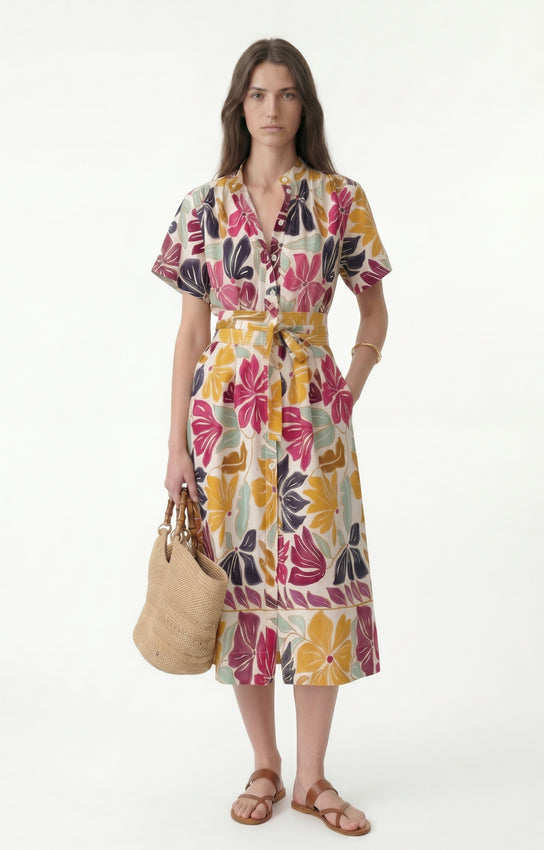 GHALA PRINTED DRESS