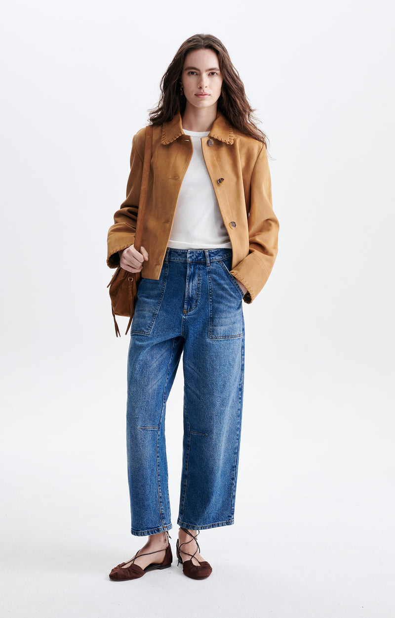 HECTOR SHORT SUEDE JACKET