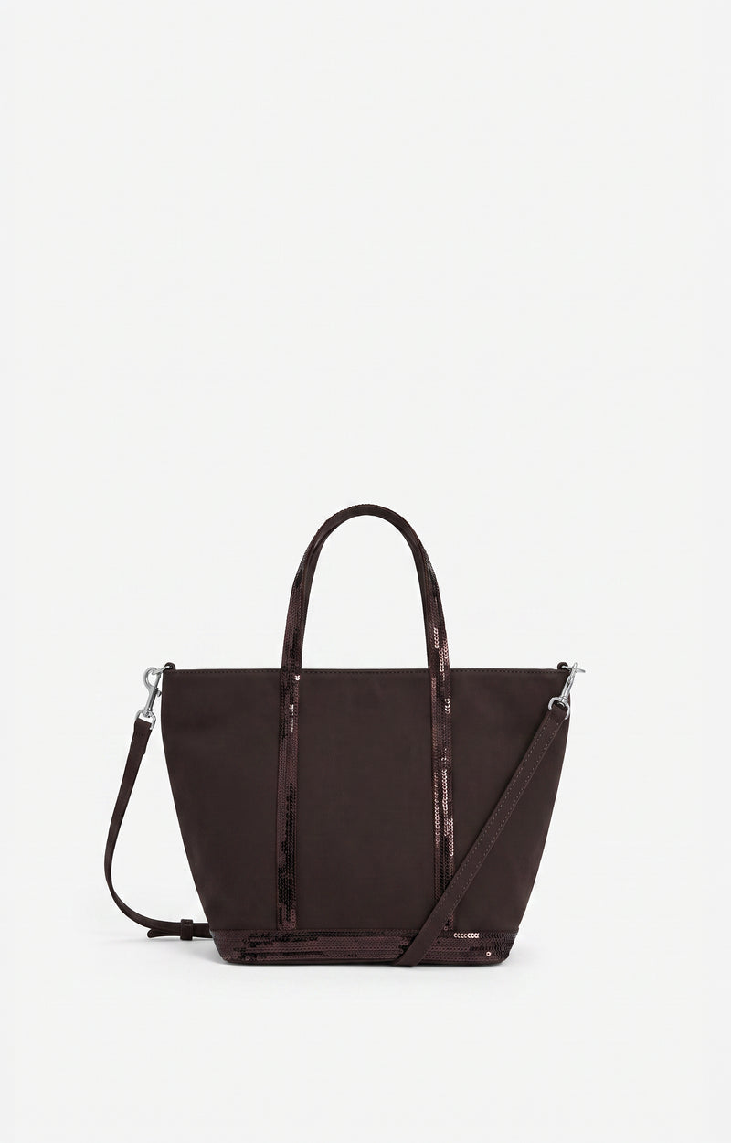 CANVAS S COFFEE ZIPPED CABAS TOTE
