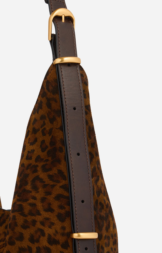 JESS LEOPARD LARGE HOBO BAG