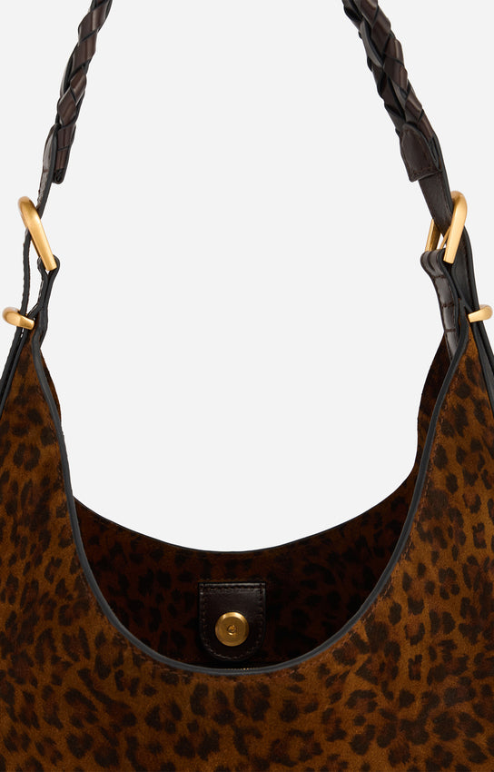JESS LEOPARD LARGE HOBO BAG