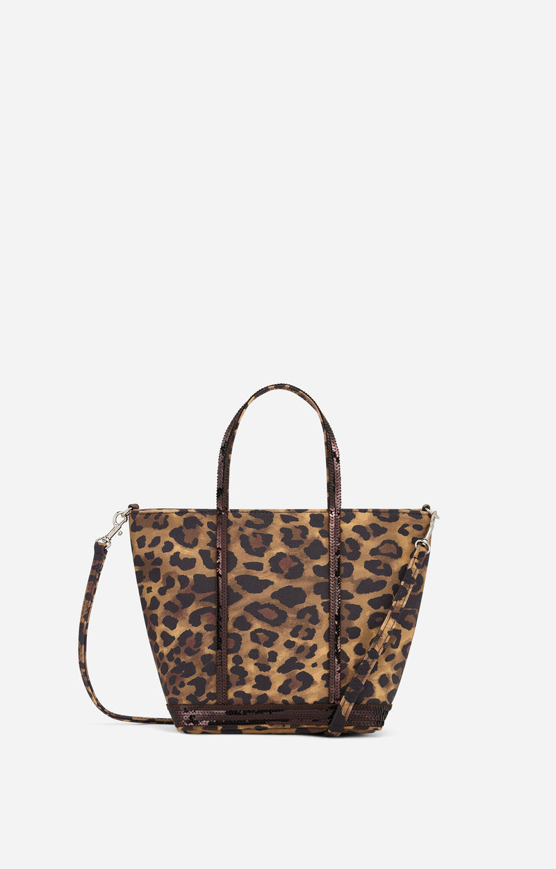 LEOPARD CABAS S WITH STRAP