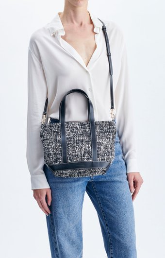 TWEED CABAS S WITH STRAP