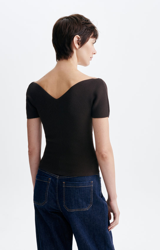 HELIA RIBBED TOP
