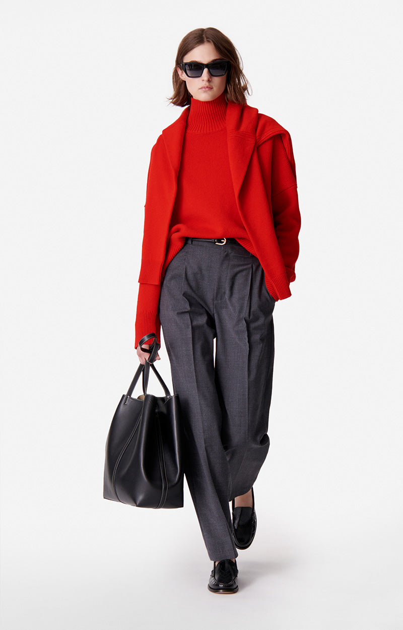 MALO POPPY RED SWEATER