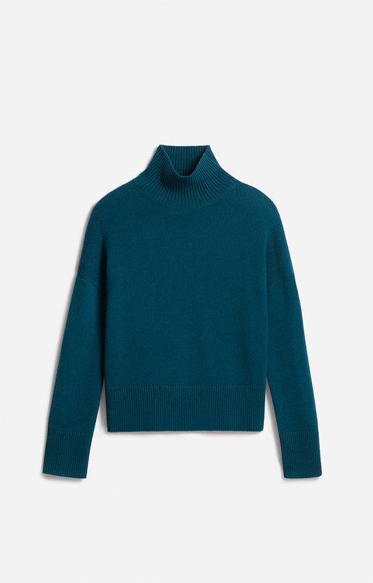 MALO PEACOCK BLUE SWEATER