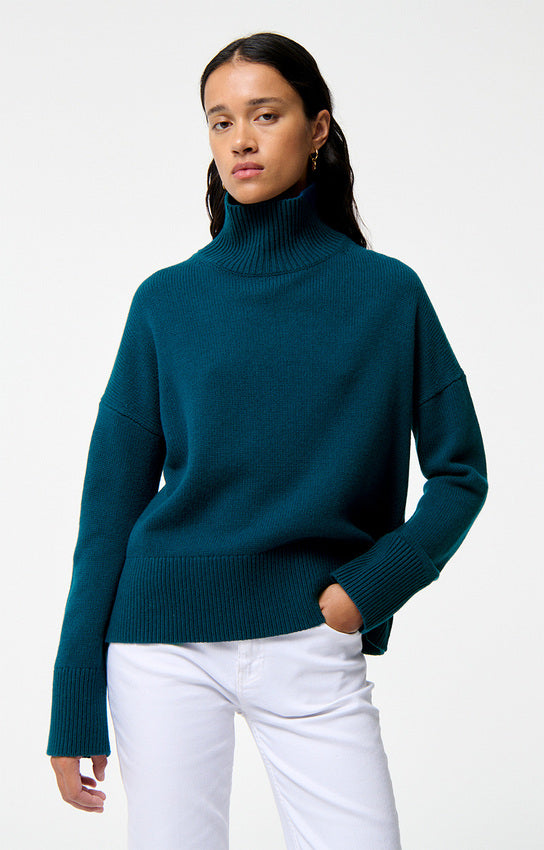MALO PEACOCK BLUE SWEATER