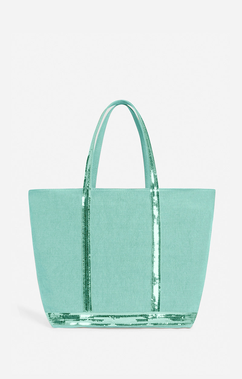 LINEN L IRIS CABAS TOTE