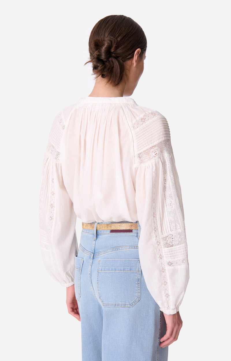 NIPOA WHITE BLOUSE