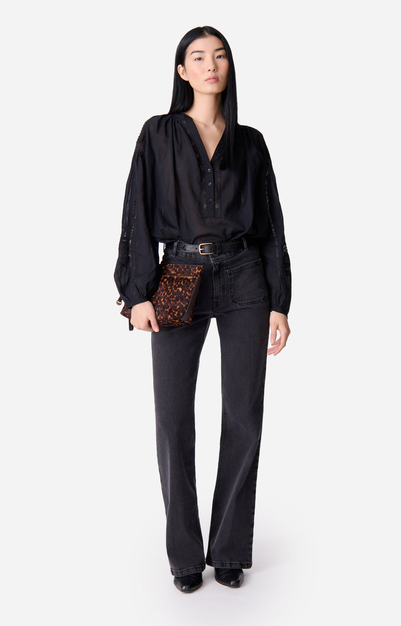 NIPOA BLACK BLOUSE